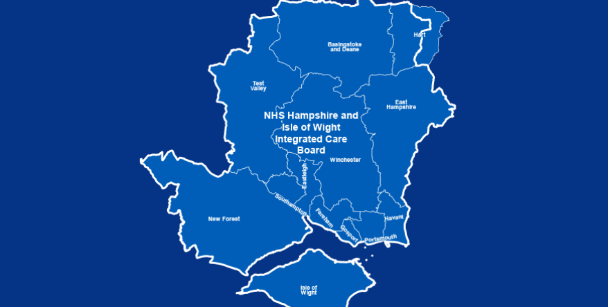 Hampshire and Isle of Wight map