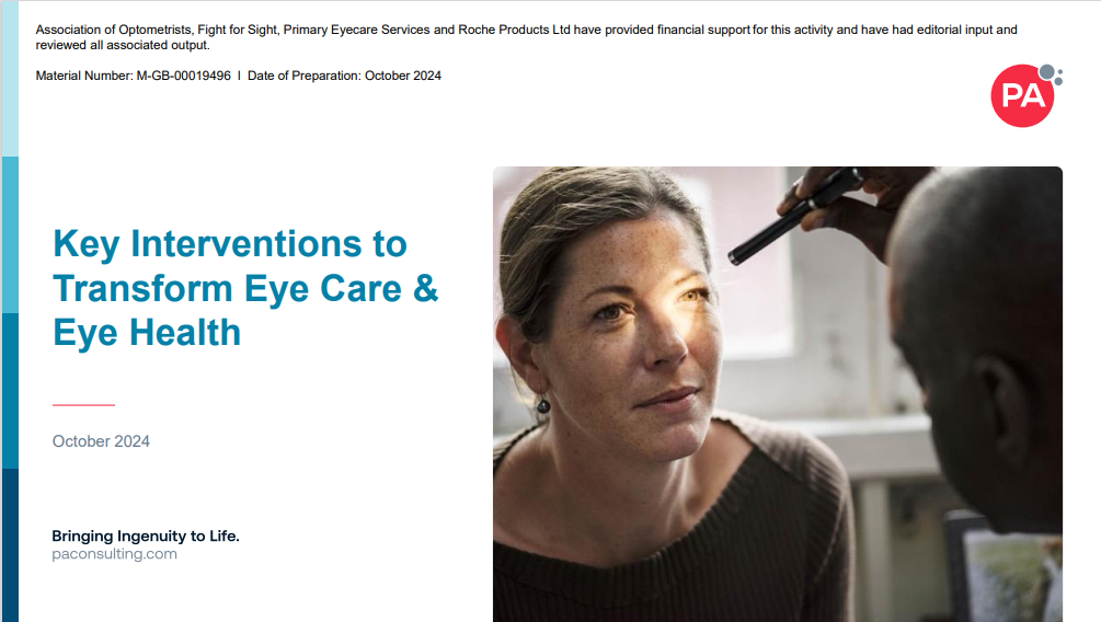 Key interventions to Transform Eye Care and Eye Health report